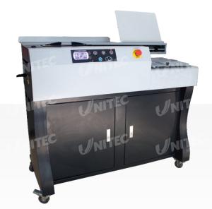 Wholesale 60mm Automatic Perfect Blue Book Binding Machine 300 Books / Hour V60A4/V60A3 from china suppliers