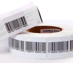 Wholesale ABNM EAS RF soft label with barcode for supermarket and retail store from china suppliers