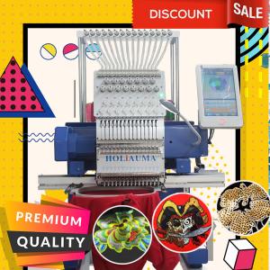 Wholesale Cheaper than barudan embroidery machine HO1501N 450*650mm single head cap t-shirt flat sequin 3d hat embroidery machine from china suppliers