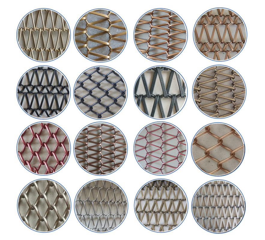 Stainless Steel Indoor Personalized Decorative Mesh For Cabinet Doors Decorative Wire Mesh Lowes