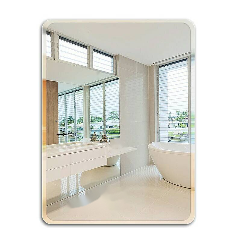 Full Length Adhesive Bedroom Mirror Straight Edge Working and Bath Mirror Without Frame