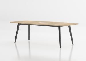 Wholesale Dark Brown MFC Office Meeting Table For Conference Room 6 Person Use from china suppliers