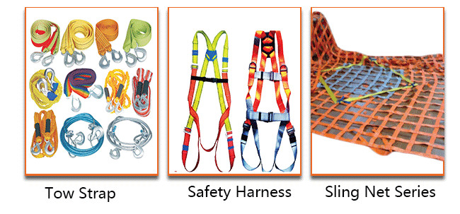 One Way Belt Green Color Webbing Lifting Slings Flat Eye Web Sling TUV Certification