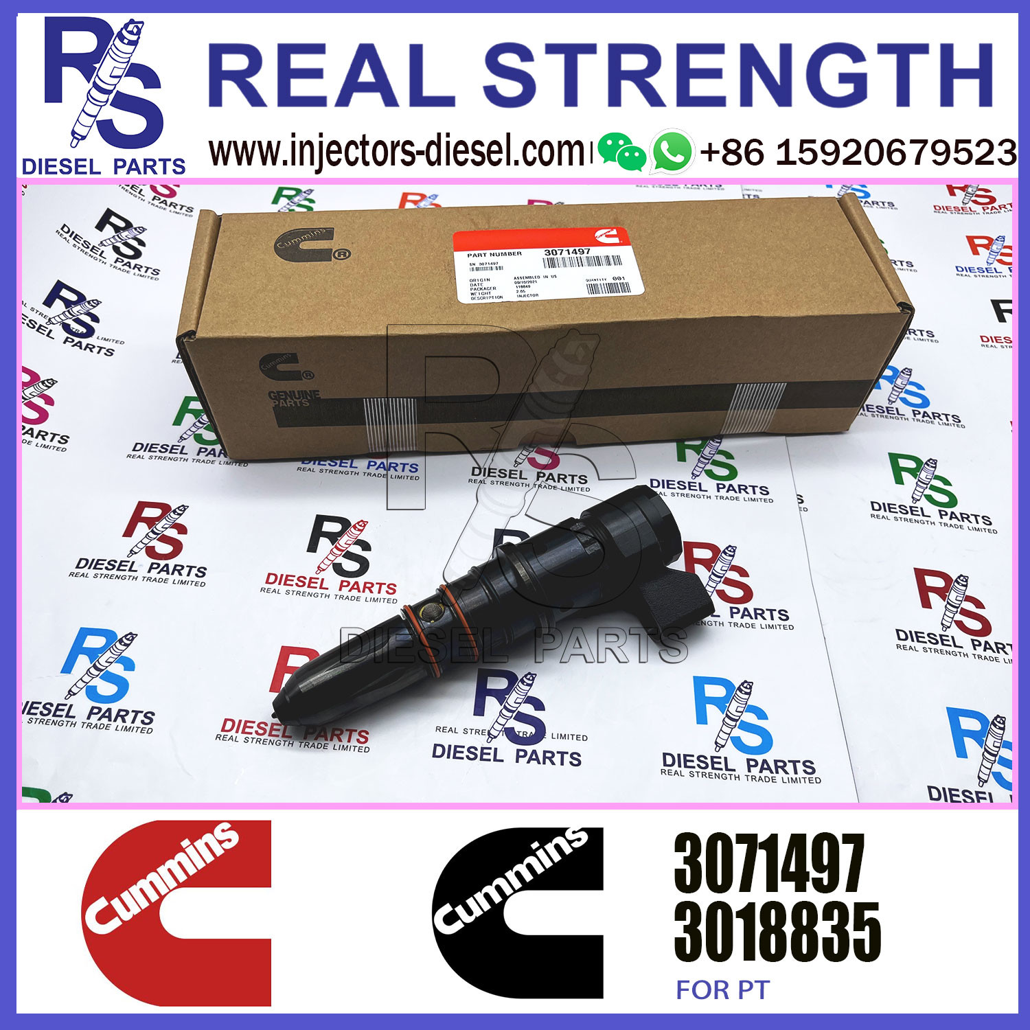 NH/NT855 NT495 NT743 NTA855 Diesel Machinery Engine Parts 3071497 3064457 Injector For Cunmmins