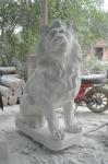 Granite Travertine Large Lion Statue Stone Carving Sculpture
