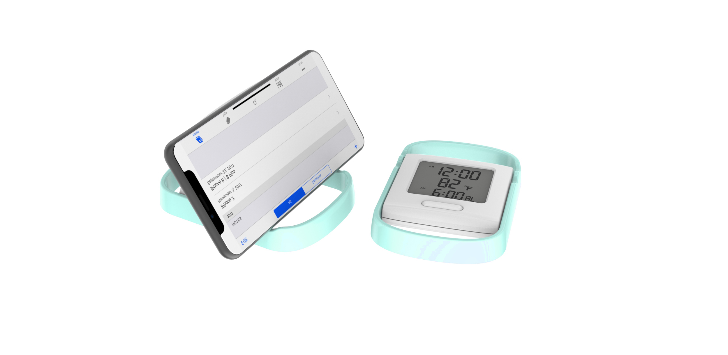 Customized Plastic Digital Led Clock With Modern Sunrise Alarm