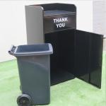 Galvanized Steel ISO9001 1200mm Recycle Restaurant Trash Can