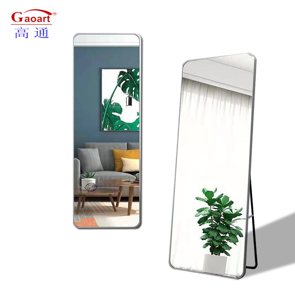 Large Size Metal Antique Rose Gold Wall Standing Mirror for Modern Stylish Home Decor
