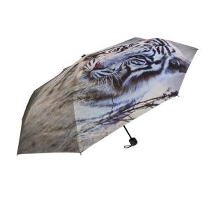 Wholesale Digital Printing Manual Open Silver Coated 3 Folding Umbrella from china suppliers