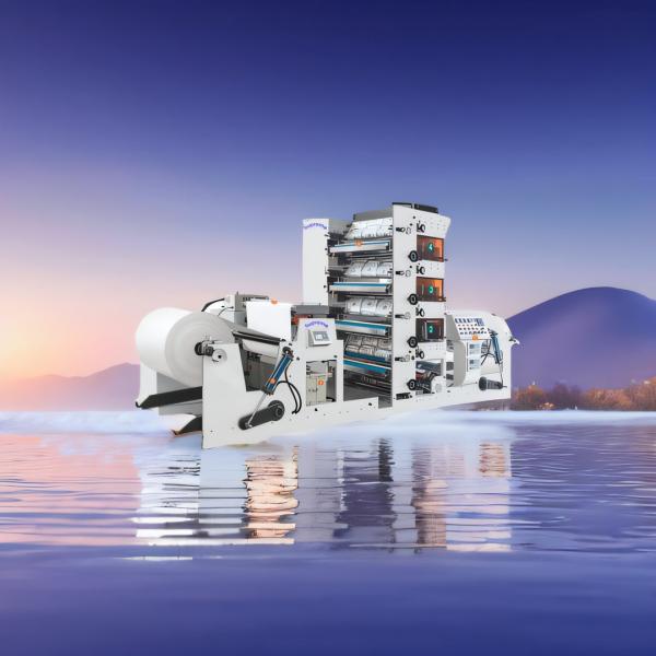 THERMAL BOND CASH REGISTER FAX POS ATM PAPER AND OTHER SMALL RIBBON ROLL VERTICAL LOW TEMPERATURE FLEXO PRESS MACHINERY