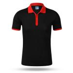 Custom Logo V Neck Polo Shirt No Pilling Kninted