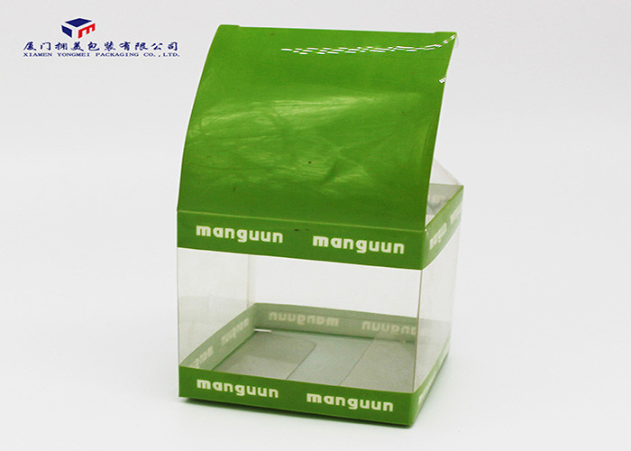 UV Printing PET Plastic Box Pinted Colors On Upper And Lower Part Size 8X8X8cm
