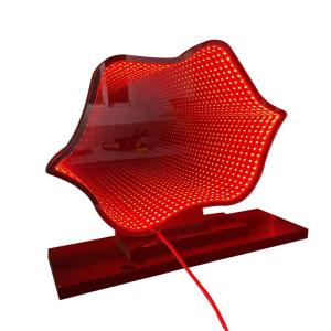 Wholesale Christmas Big Lip LED Light Acrylic Magic Mirror Abyssal Infinite Mirror and Durable from china suppliers