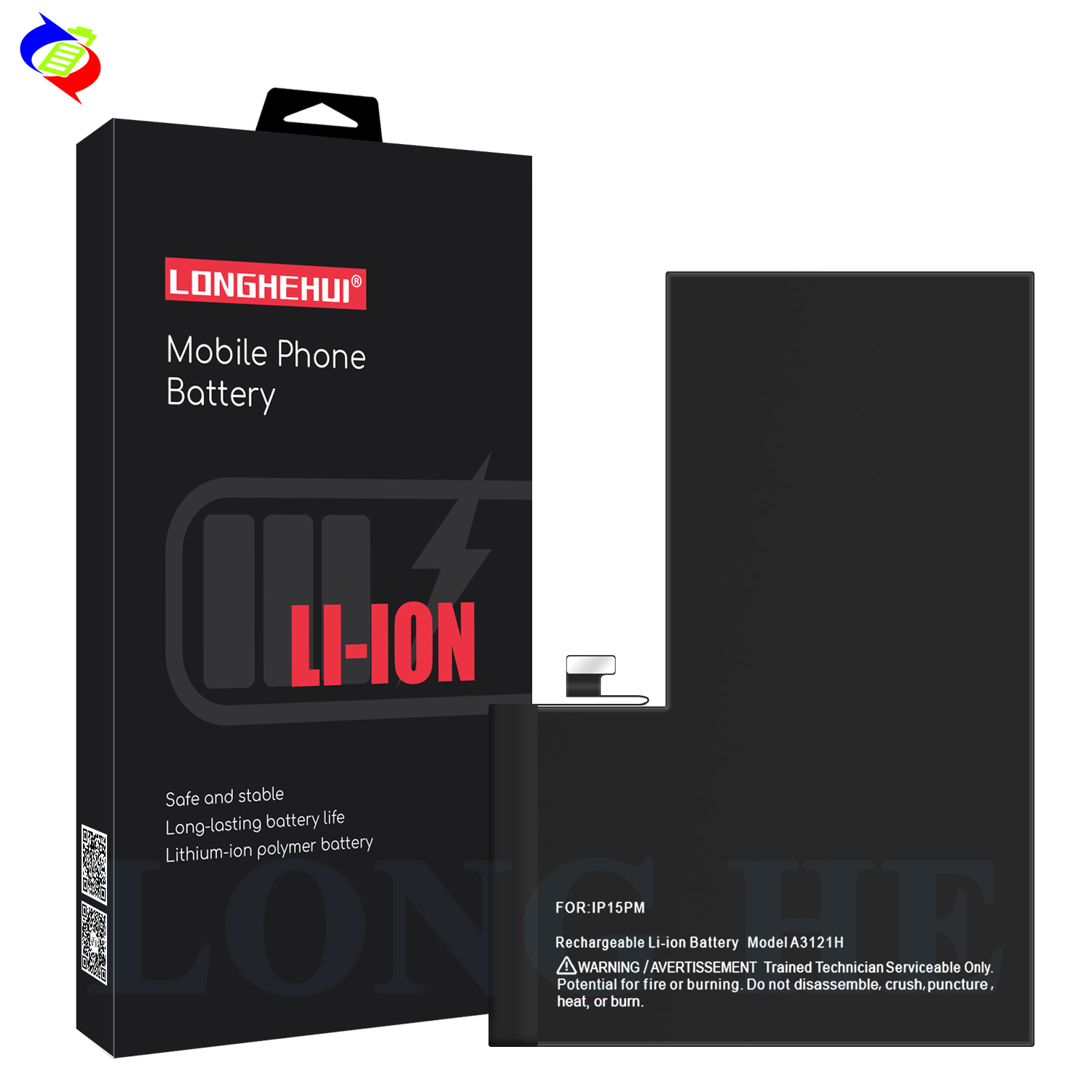 100% Compatible Black 4422mAh Replacement Battery for iPhone 15promax Phone Batteries