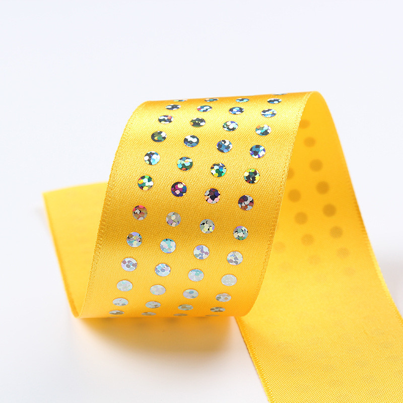 Single Face Diamond Poly Satin Ribbon 5mm-50mm Polyester Satin Ribbon