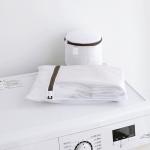 White Microfiber Houseware Plastic Products Nylon Filter Laundry Wash Bag Mesh