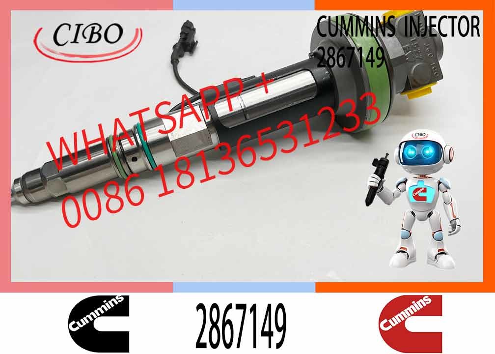 Fuel Injector 2867149 for Cummins K19 KTA19 QSK19 Diesel Engine
