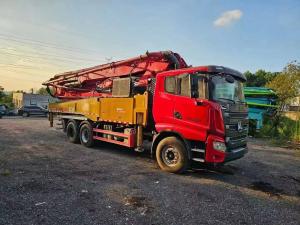 Wholesale 49 Meters Heavy Duty Boom Concrete Pump Truck With 3 Shafts And 5 Arm Crane Jib from china suppliers