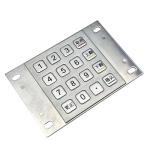 KIOSK IP65 / IK07 16 Keys Metal KeyPad Stainless Steel Keypad waterproof