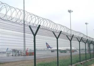Wholesale Air Port Welded Wire Mesh Panel 2.4m Height Metal Security Fencing With Y Post from china suppliers