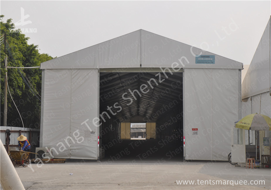 8X60M Waterproof Aluminum outside storage tent Structure hard rolling shutter door