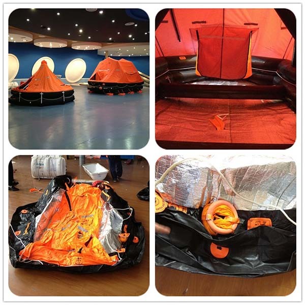 CCS, DNV-GL, EC, MED Approved SOLAS 6-152 Persons Open Reversible Inflatable Liferaft
