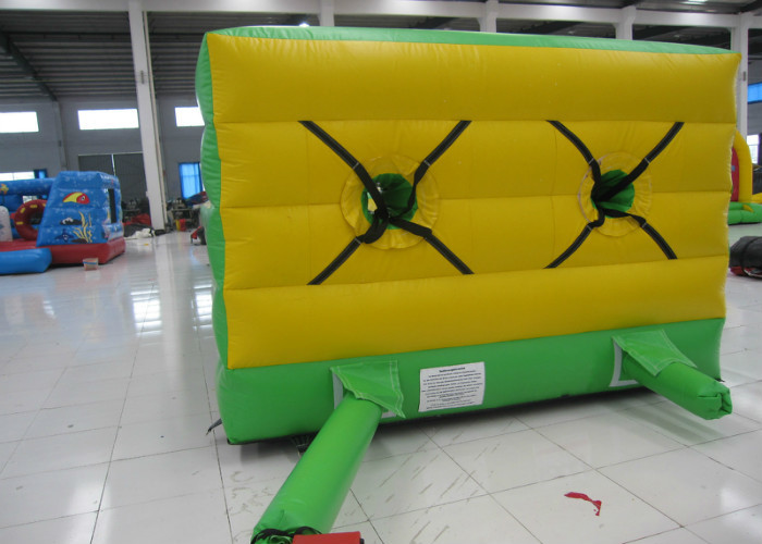 High Durability Inflatable Bungee Run , Funny Inflatable Bungee Trampoline 10.6 X 3.3 X 2.4m