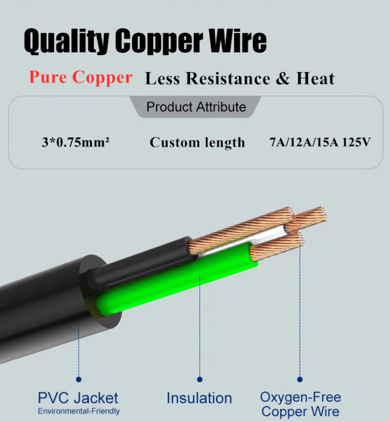 HENG-WELL Wholesale 10A 250V Power Extension Cord For Home Appliance 3 Pin Plug Australia Power Cord
