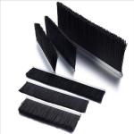 Black Nylon Bristles Metal Back Strip Brush Industrial