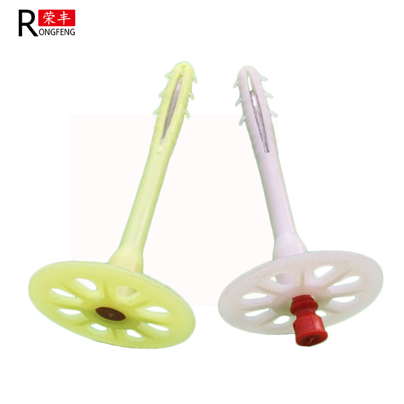 55mm Disc Building Wall Fixings 8x95mm Plastic Insulation Anchors