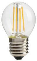 led filament 4w G45 420 lumen Retro glass 2 years Epistar chips transparent