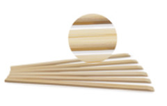 Printed Sleeves Biodegradable Round Bamboo Chopsticks Customised