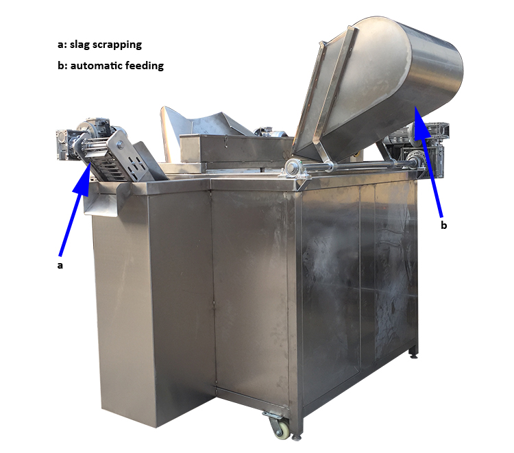 300-700L Oil Capacity Electric Fryer Kettle For Banana Frying 50-500kg/H