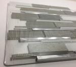 Art Gray Select Glass Mosaic Tile Backsplash Mix Aluminum Mosaic Strip Shaped