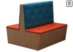 Double Face Fast Food Commercial Booth Seating For Less Room / Small Space