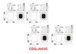 Pneumatic Vacuum Angle Valve Flange ISO-K/ CF Leak Rate ≤1.3×10-10 Pa.M3/S