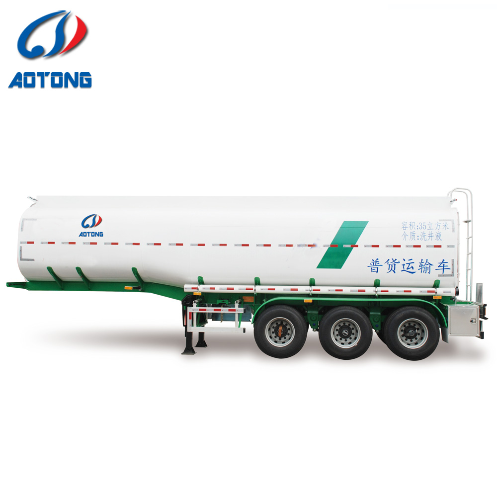 40T30T 28T 25T Milk Tanker Trailer Dual Line Braking System for Fuel/Oil Transportation