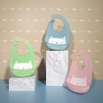 Adults Silicone Bib With Food Catcher / Portable Skip Hop Silicone Bib