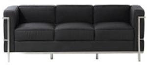 Wholesale modern club 3 unit sofa with chromed foot from china suppliers