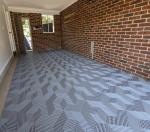 UV Resistant Polypropylene Garage Floor Tiles Black Industrial Interlocking
