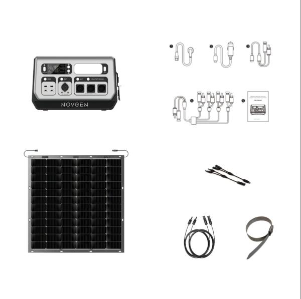 Garden Balcony Portable Power Station LiFePO4 Battery Flexible Solar Panel