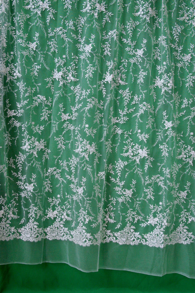 hot sale fashion embroidery lace fabric for wedding dress