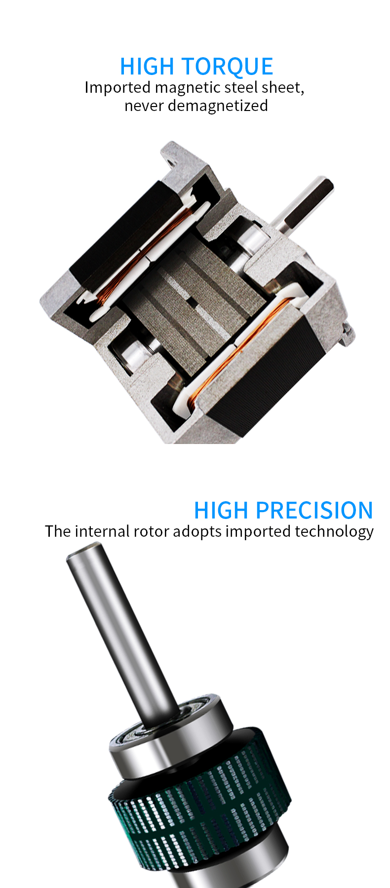 Temperature Rise 80Cmax Nema11 1.8/0.9 Degree 4 Wire Stepper Motor for DC Stepping Motor