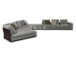 Wholesale Upholstered Wide European Style Furniture Metal Legs L Shape Modern Sofa Set from china suppliers