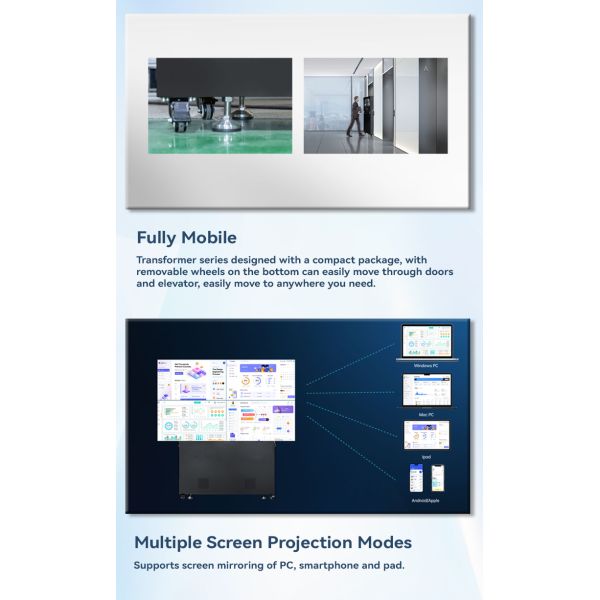2400x1350 Interactive P4 Led Screen Module Display Panel AIO135