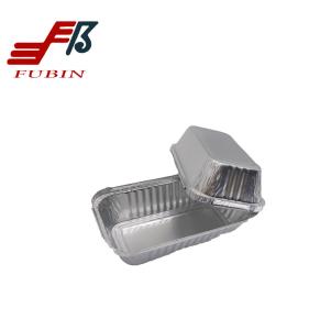 Wholesale 550ml Disposable Aluminum Foil Plates Rectangular Deep Loaf Pan from china suppliers