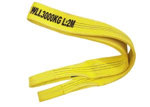 Wholesale Polyester Duplex Flat Eye Sling 3 Ton Yellow Color For Crane from china suppliers