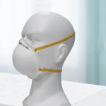 KN95 Cup Shaped Face Mask Melt Blown Cloth Disposable Pollution Mask Head