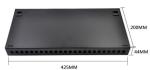 1.0mm Thickness High Density Fiber Patch Panel For Rural Telephone Network
