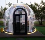 Full House Outdoor Sound Proof Prefab Dome House Room Polycarbonate Double Dome